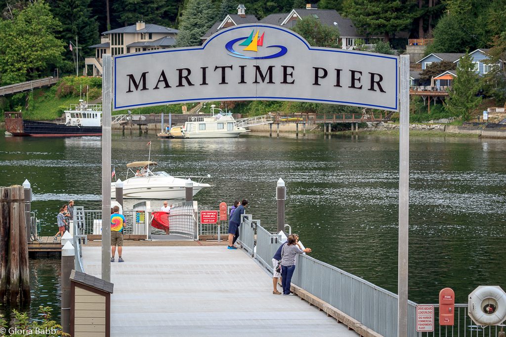 Maritime Pier on Gig Harbor Bay.